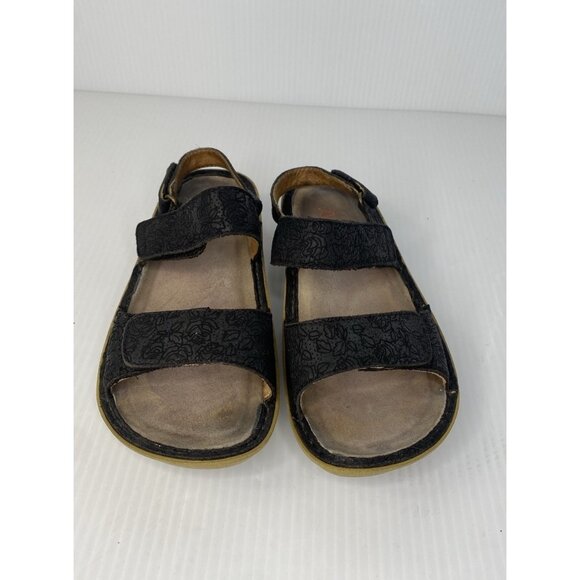 Alegria Verona Finely Black Strappy Slingback Sandals Leather EU 35 US 5 / 5.5 - Picture 3 of 9